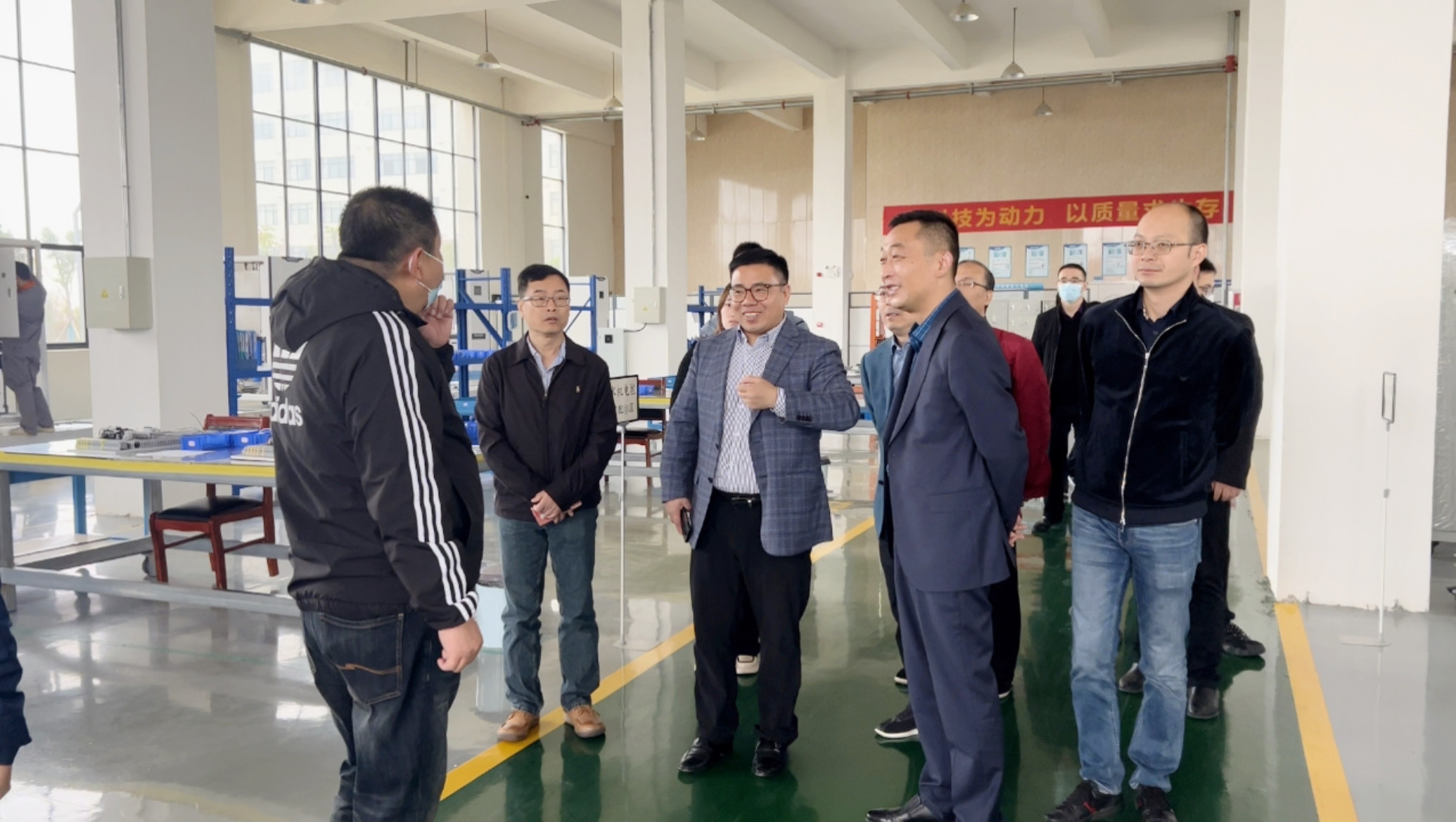 浙江清华长三角研究院领导带队莅临萍聚德科技考察调研