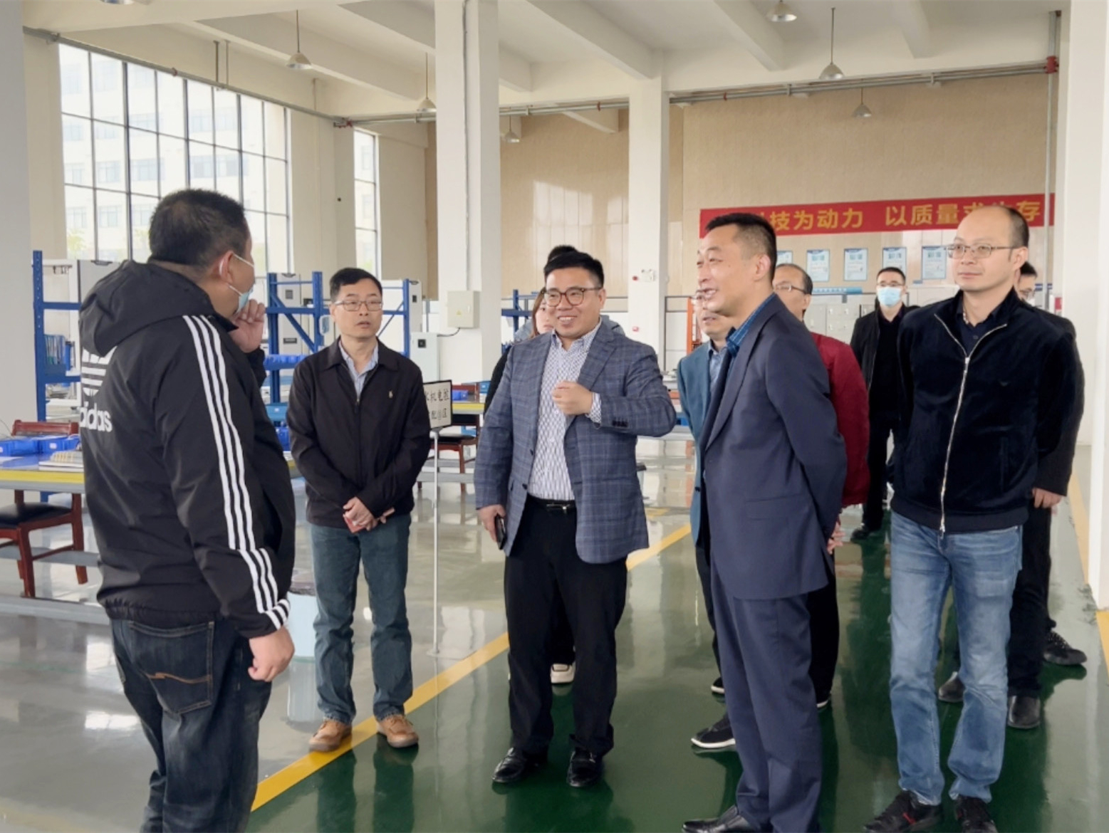 浙江清华长三角研究院领导带队莅临萍聚德科技考察调研